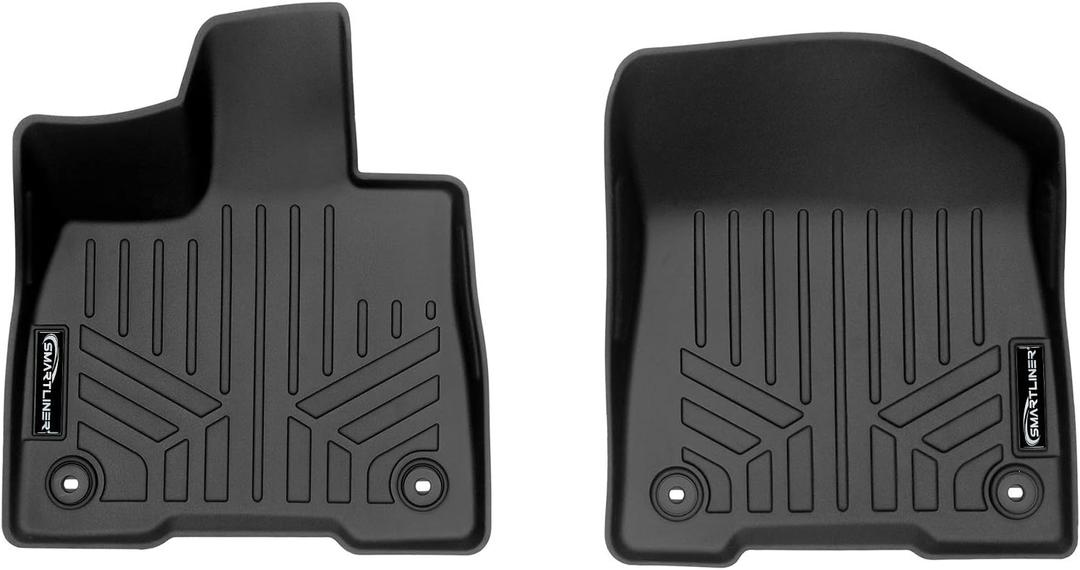 SMARTLINER All Weather Custom Fit Floor Mats 1st Row Liner Set Compatible with 2021-2025 Toyota Sienna