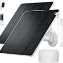 Ring Camera Solar Panel Charger, Compatible with Stick Up Camera, Stick Up Cam Pro, Spotlight Camera Plus/Pro, 5W5V, Weatherproof, 3M/9.8FT Cable (2Pack)