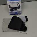 Airplane Head Strap 3D Eye Mask, Travel Pillow Alternative for Long Flight, 360 Support Sleep Head Hold, Stop Bobblehead, Ultra-Compact Lightweight Travel Essentials, Black