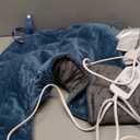 Nalax 30s Fast Heating Pad for Neck and Shoulders and Back, 6X Deeper Far Infrared Pain Relief, 8 Heat Settings Max 159, 4H Auto Off, Memory Function, Adjustable Strap, Mothers Gifts Women 24"x 20"