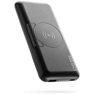 NEBO 10K Wireless 10000mAh Power Bank | 37Wh Capacity, 2-Way Output Charging, Durable USB & USB-C Ports, Compatible with iPhone & Android, Built-in Kickstand, TSA Approved Travel Essential