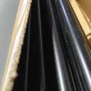 TONIAL1 Inch Double Curtain Rods 72 to 144 Inch (6 to 12 ft), Heavy Duty Decorative Drapery Rod for Windows 69 to 140 Inch (5.75 to 11.7 ft) with Classic Cap Finial, Black