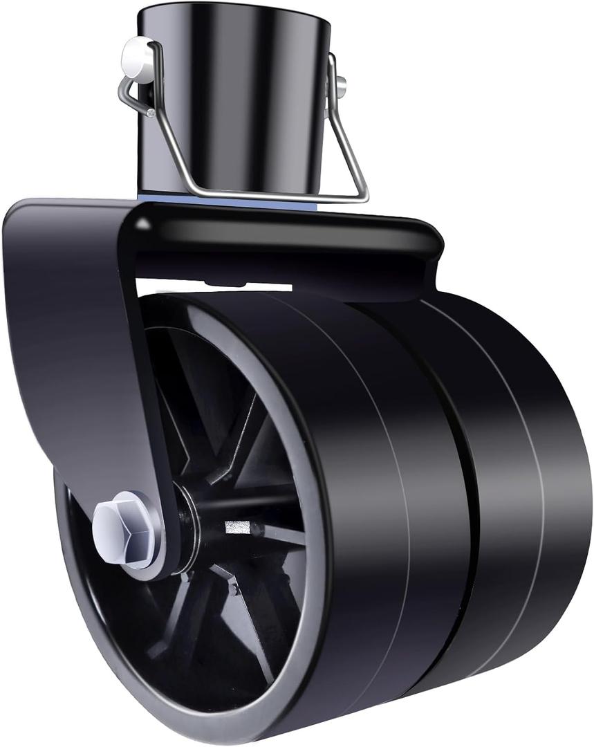 Dual 6-Inch Trailer Jack Wheel Replacement with Pin Tongue Jack Wheel Hitch Utility Replacement Parts Trailer Wheel Jack 2000lb Capacity