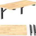 TORACK Heavy Duty Wall Mounted Folding Workbench, Collapsible Wall Table