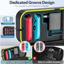 OIVO Switch OLED Carrying Case Compatible with Nintendo Switch & OLED, Portable Switch Travel Carry Case Fit for Joy-Con and Adapter, Hard Shell Protective Switch Pouch Bag with 20 Games, Yellow