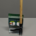 PlantSpawn Manual Stand Up Weed Puller Tool 44" with Long Bamboo Handle – Heavy Duty 4-Claw Wooden Head Weeder for Root Removal – Ergonomic Weeding Tool for Dandelion, Lawn, Yard & Garden Maintenance