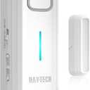 DAYTECH Fridge Door Alarm with Delay 1/2/3/4 mins Adjustable Close Windows Reminder 0-120 dB Refrigerator Alert Wireless Door Ajar Chime for Freezer Fridge Home 1 Set White