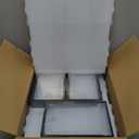 Kuject Large Shoe Organizers Storage Boxes for Closet, 12 Pack Clear Plastic Stackable Storage Bins with Lids, Under Bed Shoe Containers for Entryway, Drop Front, Fit up to Women's Size 10, Black