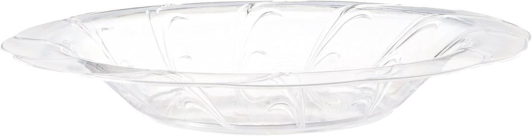 Premium Quality Elegance Heavyweight Plastic bowls, Wedding and Party Dinnerware Plastic bowls, 14 oz. Crystal Clear - Value Pack 20 Count