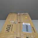 VASAGLE Coat Rack, Hall Tree with Shoe Bench for Entryway, Entryway Bench with Coat Rack, 4-in-1, with 9 Removable Hooks, a Hanging Rod, 13.3 x 28.3 x 72.1 Inches, Greige and Black UHSR40MB