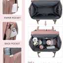 houscly Diaper Bag Backpack with Changing Station: Pink Baby Bags for Girls Boys New Mom Gifts Paaleras Para Bebe Baby Girl Newborn Essentials Must Haves Baby Shower Gifts Baby Registry