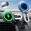 LISEN for Magsafe Car Mount Charger 15W, Dashboard & Vent, for iPhone 16 Wireless Car Charger Magnetic Car Phone Holder Mount Fit for iPhone 16 15 Pro Max 14 13 12 MagSafe Cases