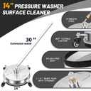14'' Pressure Washer Surface Cleaner, Power Washer Accessory