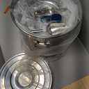 Maxdot 2 Pack 304 Stainless Steel Pet Food Storage Containers, 33lb/15kg & 55lb/25kg Extra Large Airtight Metal Dog Food Bins with Lids and Handle for Dogs Cats and Bird Feed, Odor-free, Easy to Clean