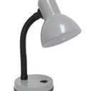 Simple Designs Basic LED Desk Lamp, 14.25", Silver (LD1003-SLV)