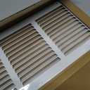 Fits 20x6 Duct Opening Stamped Steel Return Air Grille Vent Cover Grille for Sidewall and Ceiling in White Surface Dimensions: 21.75"W X 7.75"H (20" W x 6" H Duct Opening)
