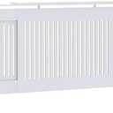 vidaXL Radiator Cover, Radiator Guard for Home Office, Heater Cover for Living Room Decorative, Heating Cabinet Protective Cover, White MDF, 205.0 x 20.6 x 81.5 cm