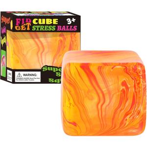 Fidget Toys Squishy Stress Cube, Stress Balls for Kids Adults Squishies Stress Relief, Ice Squishy Cube Sugar Balls, Sensory Toys for Kids with Autism, Fidgets for Classroom Prize Toys (Orange)