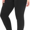 NexiEpoch Leggings for Women Plus Size-High Waisted Tummy Control Soft Capri Yoga Pants for Workout Running, 3XL