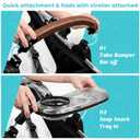 Snack Tray Compatible with UPPAbaby Vista V3/Vista V2/Vista/Cruz V3/Cruz V2/Cruz/RumbleSeat (V2,V2+,V3) Stroller Tray with Lid, Quick Attachment, Folds with Stroller, Dishwasher Safe, Patent Pending
