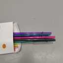 Dakoufish 13" Long Reusable Plastic Replacement Drinking Straws for 40 oz,30 oz & 24 oz Mason Jar,Tumblers, Set of 12 with Cleaning Brush (13inch,7color)