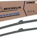 Michelin 40-2621SPBA Pro Plus Silicone Twin Pack 26 & 21 inch Wiper Blade Fits Select Lexus, Ford, Dodge, Audi, Lincoln, Mitsubishi, Chrysler, Honda, Land Rover, Model Years (2 Pack)