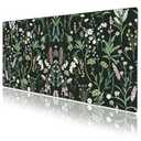 Wildflowers Desk Pad Protector, Mouse Pad, Office Desk Mat, Non-Slip PU Leather Desk Blotter, Laptop Desk Pad, Waterproof Desk Writing Pad for Office and Home (31.5" x 15.7 ")