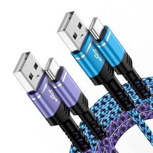 Samsung A15 5G Charger Cable Fast Charging Cord 6FT 2 Pack 3.1A Type A to USB C Android Phone Power Cord for Samsung Galaxy A17 A16 A35 A55 S24 Ultra S23 FE A25 A14 A54 A13 S22 S21 iPhone 15 Pro Max