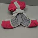 AOFITEE Dog Coat Warm Dog Puffer Jacket for Winter, Windproof Dogs Coat with Harness Built in, Reflective Turtleneck Dogs Winter Jacket Snowsuit, Full Body Fleece Coats for Medium Pet (Hot Pink)