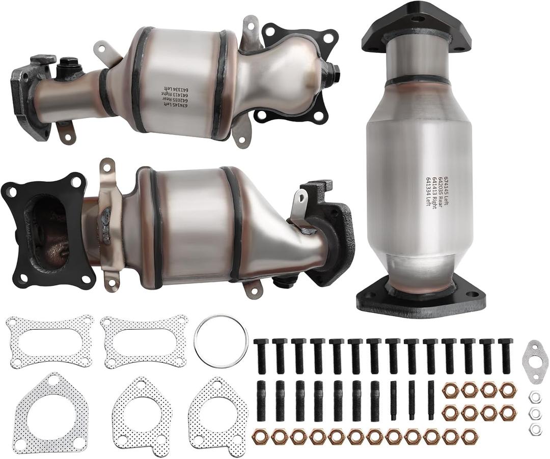 Catalytic Converter Kit Compatible with 2008-2017 Accord2008-2019 Odyssey2009-2021 PilotCrosstourPassportRidgeline & 2010-2020 MDXRDXRLRXLTLTLX TSXZDX 3.5L V6 Engine (EPA Compliant)