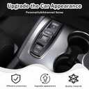 Gear Shift Button Frame Trim for Honda Pilot 2016-2022/ Ridgeline 2020-2023/ Passport 2019-2023, ABS Material Car Gear Shifter Button Panel Cover Decoration Accessories (Matt Black)