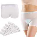 HANSILK Mesh Underwear Postpartum 16 Pack High Waist Hospital Mesh Panties Breathable, Delivery Post Surgical Recovery C-section Underwear, White, Medium