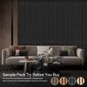 4-Pack 4.7" x 5.9" Wood Slat Wall Panel, Soundproof Wooden Paneling for Interior Wall Decor, Wood Slat Acoustic Panels for Wall- 4 Colors Samples Pack