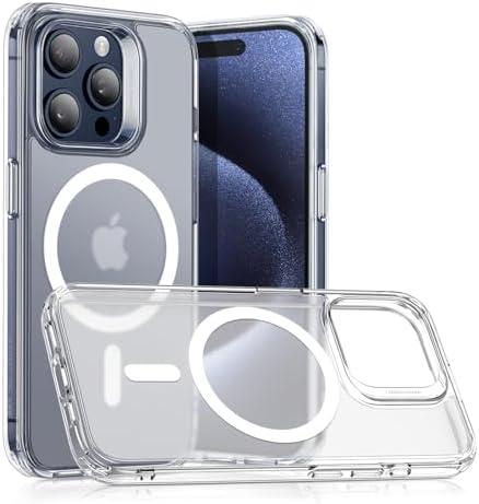Amazon.com: ESR for iPhone 15 Pro Max Case, Compatible with MagSafe, Military-Grade Protection, Yellowing Resistant, Scratch-Resistant Back, Magnetic Case for iPhone 15 Pro Max, Classic Series, Frosted Clear : Cell Phones & Accessories