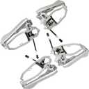 LABLT Outside Door Handle Carrier Front Rear Left Right Replacement for E53 X5 2000 2001 2002 2003 2004 2005 2006 51218243615 51218243616 51228243635 51228243636