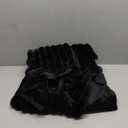 Hobestluk 3ft Bean Bag Chairs for Adults Large Beanbag Chair with Stripe Plush Cover Big Bean Bag Chair for Living Room Bedroom Dorm Office - Black