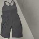AUROLA Women Jumpsuits for Workout Yoga Gym, Seamless Strappy One Piece Padded Bra Bodysuits, Size Medium