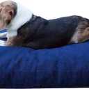 Dogbed4less Do It Yourself DIY Pet Bed Pillow Duvet Denim Cover with Waterproof Internal case for Dog or Cat, Medium 36"X29" Blue Color - Covers only