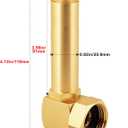 UNWAVER Garden Hose Reel Parts Swivel Elbow Connector Garden Hose Swivel Reel Replacement Fittings Brass Replacement Part Adapter (4.72 inches Extended length 1PCS)