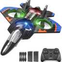 Foam Remote Control Airplanes RC Planes for Kids Adults, RC Airplane Fighter Jet with Light, 360 Flip Fighter Jet Toys, Stunt Roll, Airplane Toy Gifts for Kids Boys