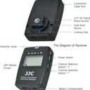 JJC Wireless Intervalometer Timer Remote Control Shutter Release for Fuji Fujifilm X-T5 X-T4 X-T3 X-T30 II X-T20 X100VI X100V X100F X100T X-PRO3 X-E3 X-H2 X-H2S GFX100S II GFX100 GFX 50S 50R & More