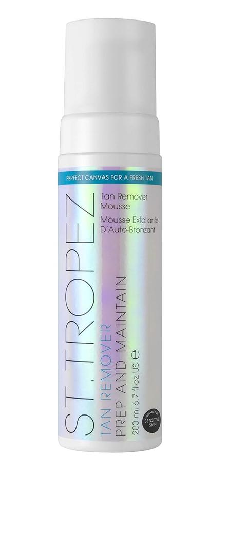 St.Tropez Tan Remover Mousse & Primer, 2-in-1 Prep and Maintain, Detox and Prime Skin, Sensitive Skin, Vegan, Natural & Cruelty Free, 6.7 Fl Oz