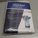 CUCRAF Linen 100% Blackout Curtains 96 Inch Length 2 Panels Set, Back Tab and Rod Pocket Curtain for Living Room Bedroom, Room Darkening Window Drapes Thermal Insulated, (52x96 inch, Light Beige)