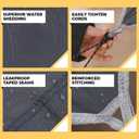Hammock Tarp - Rain Tarp for Camping Hammock Tent 11 x 9 ft-Camping Gear Must Haves w/Easy Set Up Including Tent Stakes and Carry Bag