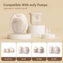 12PCS Duckbill Valves Silicone Diaphragms Compatible with eufy E10/E20/S1/S1 Pro Replacement Parts, Wearable Breast Pump Accessories (4d+8v)