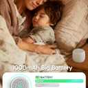 Babelio White Noise Sound Machine (Pocket Mini Pro) | 1000mAh Large Battery, 25 Non-looping Sounds for Adults, Kids & Babies, Timer, Memory Function, Pocket-Sized & Travel Essentials, White