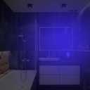 Blue Night Light Plug in, Dusk to Dawn Sensor Automatic On and Off, Decorative Wall Blue LED Night Lights for Adults Kids Room, Hallway,Bedroom, Stairs, Kitchen, Halloween Christmas Decor, 4 Pack