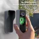 MUBVIEW Wireless Doorbell Camera with Chime, 2K Video Doorbell Wireless with Voice Changer, Motion Detection, Anti-Theft, Night Vision, 2-Way Audio, SD/Cloud Storage, No Subscription
