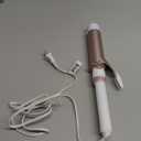 Conair Double Ceramic 1 -Inch Curling Iron, 1 -Inch Barrel Creates Soft Waves & Curls, Hair Curler for Use on Medium & Long Hair, White/Rose Gold