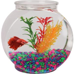 Koller Products 1-Gallon Fish Bowl, Impact-Resistant Plastic